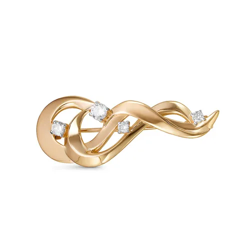 060241 Брошь Золото 585, 060241