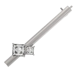  Брошь Серебро 925, Фианит 1040194-01210