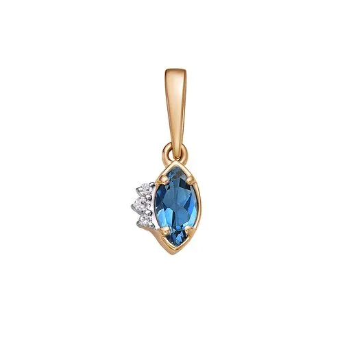 Подвеска фантазийная,  Золото 585, П122-5489ТЛ Подвеска фантазийная,  Золото 585, П122-5489ТЛ