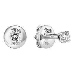 Серьги пусеты-гвоздики, Золото 585, Бриллиант 83-42E61629-F0DD