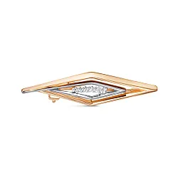 Брошь Золото 585, Фианит 0601337  Брошь Золото 585, Фианит 0601337