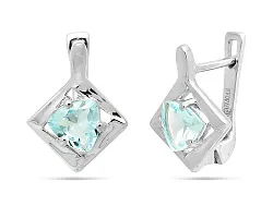 Серьги, Серебро 925, Топаз 640127