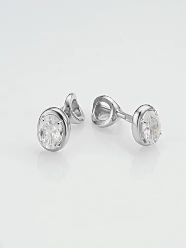 Серьги пусеты-гвоздики, Серебро 925, С-744рфб