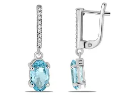 Серьги, Серебро 925, Топаз 647926