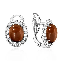 Серьги, Серебро 925, Топаз 2340100973л Серьги, Серебро 925, Топаз 2340100973л