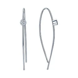 Серьги, Серебро 925, Фианит LLE 529
