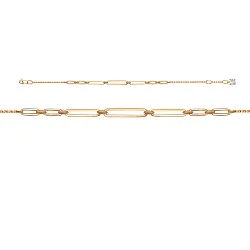 Браслет фантазийный Золото 585 
 , Фианит 7704684