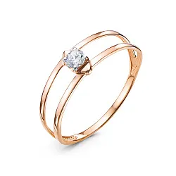 Кольцо Золото 585, Фианит 1105046