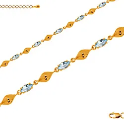 Браслет фантазийный Серебро 925 
 , Топаз 4320882505-17-70