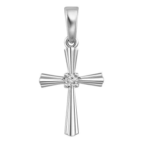 Подвеска крест, Золото 585, 59-42P00220-F0DD