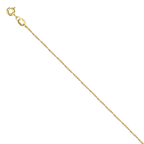 Цепочка Золото 750, плетение Сингапур, НЦ 11-028