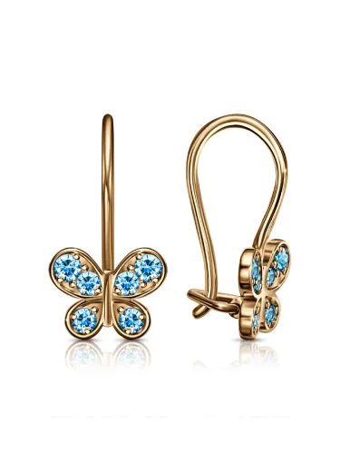 Детские серьги,  Золото 585, С130-3064Гл