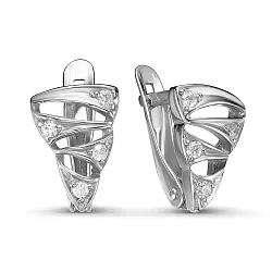 Серьги, Серебро 925, Фианит с103262р Серьги, Серебро 925, Фианит с103262р