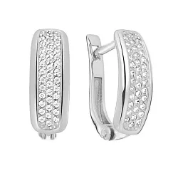 Серьги, Серебро 925, Фианит с105013р Серьги, Серебро 925, Фианит с105013р