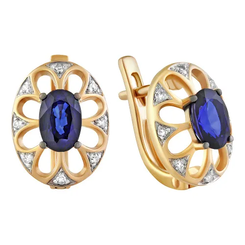 Серьги, Золото 585, 36-41E01049-S0DDSD Серьги, Золото 585, 36-41E01049-S0DDSD