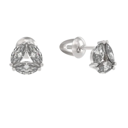 Серьги пусеты-гвоздики, Серебро 925, 1051502-01210