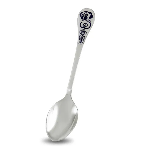 40010507М05 ложка детская "Мопс",  Серебро 925