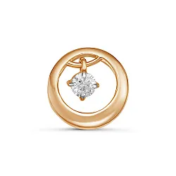 Подвеска фантазийная,  Золото 585, Фианит 3389707 1 1 1 Подвеска фантазийная,  Золото 585, Фианит 3389707 1 1 1