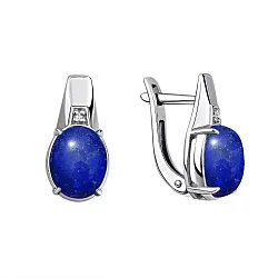 Серьги, Серебро 925, Лазурит 2340471973 Серьги, Серебро 925, Лазурит 2340471973