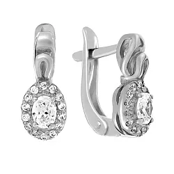 Серьги, Серебро 925, Фианит с3302р Серьги, Серебро 925, Фианит с3302р