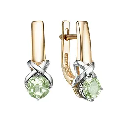 Серьги, Золото 585, Хризолит С122-6906Хр Серьги, Золото 585, Хризолит С122-6906Хр