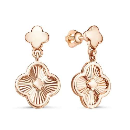 Серьги пусеты-гвоздики, Золото 585, 2698710 1 10