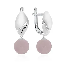Серьги, Серебро 925, Кварц 2340100900-1-30 Серьги, Серебро 925, Кварц 2340100900-1-30
