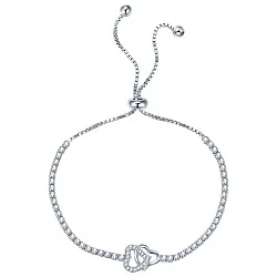 Браслет фантазийный Серебро 925 
 , Фианит FRB 30