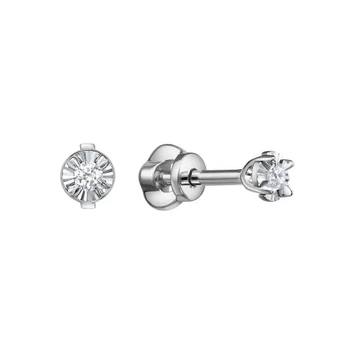 Серьги пусеты-гвоздики, Золото 585, С213-7307
