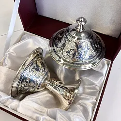 Икорница,  Серебро 875 420387  Икорница,  Серебро 875 420387