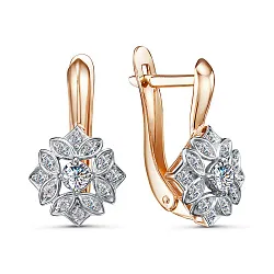 Серьги, Золото 585, Фианит 2534607 1 1 1