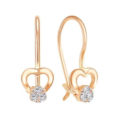 Детские серьги,  Золото 585, 02-3310 Детские серьги,  Золото 585, 02-3310