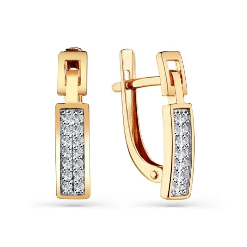 Серьги, Золото 585, 002-0456-0001-011