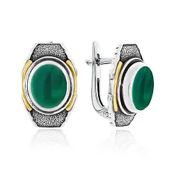 Серьги, Серебро 925, Агат 2317392396-60 Серьги, Серебро 925, Агат 2317392396-60