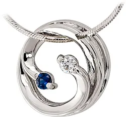 Колье,  Золото 585, Сапфир 327921ю Колье,  Золото 585, Сапфир 327921ю