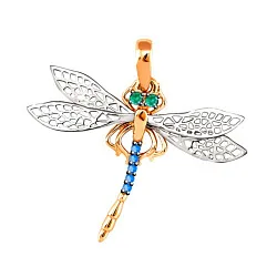 Подвеска фантазийная,  Золото 585, Фианит 3278107 1 32 11