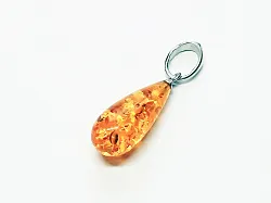 Подвеска фантазийная,  Серебро 925, Янтарь 0120р-п