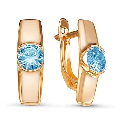 Серьги, Золото 585, Топаз 324518 Серьги, Золото 585, Топаз 324518
