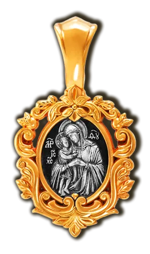 Иконка нательная,  Серебро 960, 08665