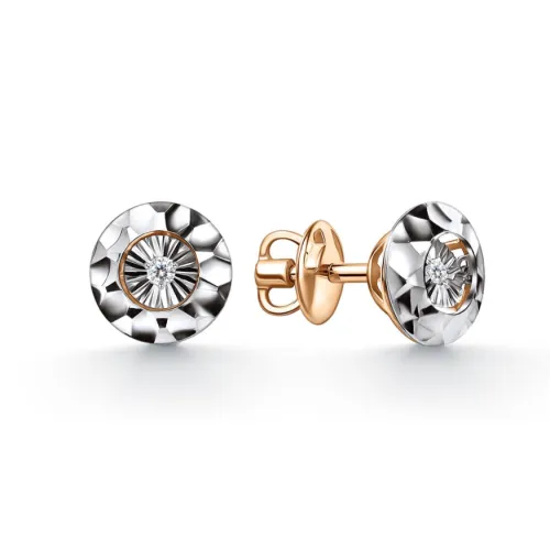 Серьги пусеты-гвоздики, Золото 585, 12-11-51289-11-00-2