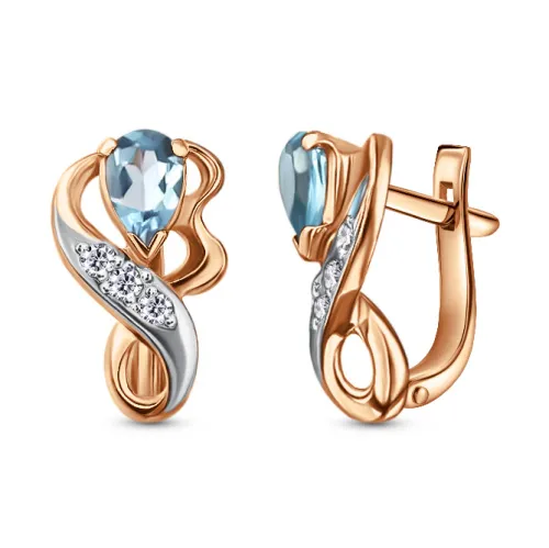 Серьги, Золото 585, С122-9370Т