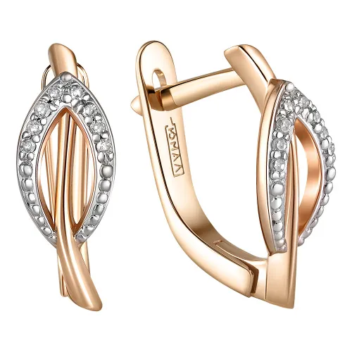 Серьги, Золото 585, 84-41E01038-S0DD