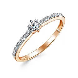 Кольцо Золото 585, Фианит 1667707 1 1 1