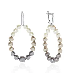 Серьги, Серебро 925, Жемчуг 2340241305