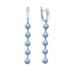 Серьги, Серебро 925, Агат 2340390308-70 Серьги, Серебро 925, Агат 2340390308-70
