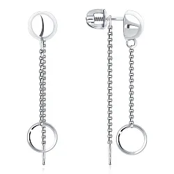 Серьги пусеты-гвоздики, Серебро 925 2340405188-4 Серьги пусеты-гвоздики, Серебро 925 2340405188-4