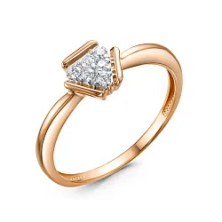 Кольцо Золото 585, Фианит 1107221