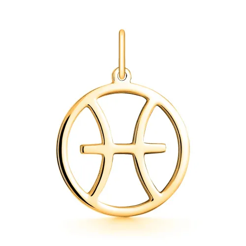 Подвеска знак зодиака Рыбы 19.02-20.03, Серебро 925, 1-00023_2