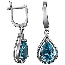Серьги, Серебро 925, Фианит LLE 321-2 Серьги, Серебро 925, Фианит LLE 321-2