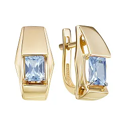 Серьги, Золото 585, Топаз С122-5770Т Серьги, Золото 585, Топаз С122-5770Т